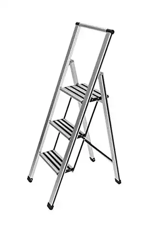 Trittleiter WENKO Aluminium 3-stufig leicht und stabil