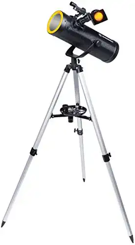 Bresser Teleskop Solarix 114/500 mit Smartphone Adapter und Sonnenfilter