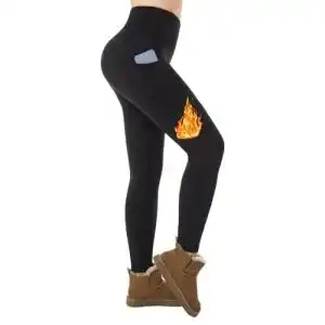 Gefütterte Thermo-Leggings für Damen im Outdoor-Bereich