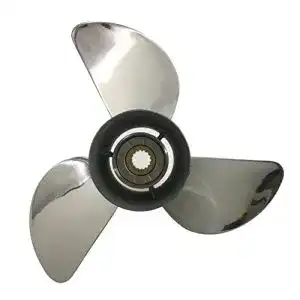 Edelstahl Propeller Bardoven für 60-130 PS Außenbordmotoren 13-1/4×17