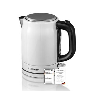 Cloer 4511 Wasserkocher Edelstahl mit 2200 W und Sicherheitsfunktionen