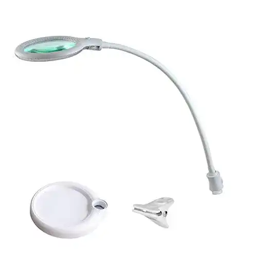 Lupenleuchte Lumeno 6803WS LED Klemmleuchte mit SMD-LEDs