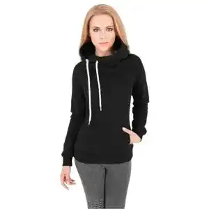 Hoodie für Damen von Urban Classics mit Raglan High Neck