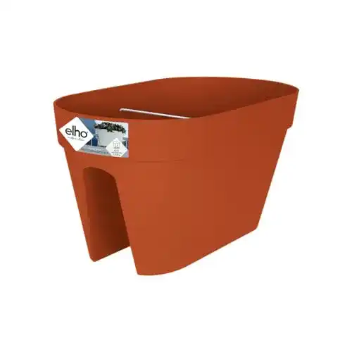 Blumenkasten elho loft urban Flower Bridge 50 in Braun und Klinkerrot
