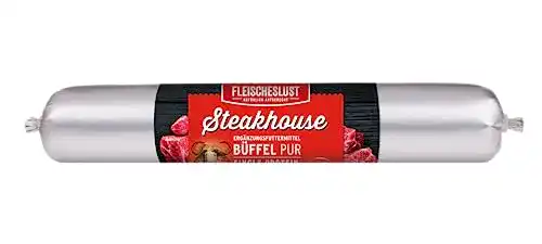 Fleischeslust Hundefutter Steakhouse Büffel pur 600 Gramm