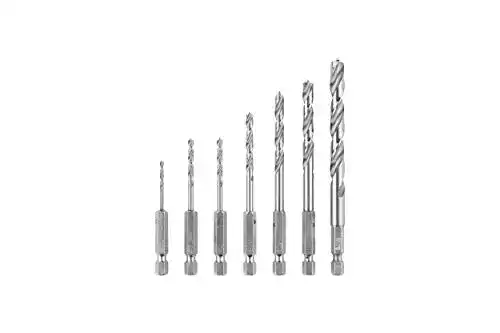 Holzbohrer Set von Bosch Accessories 7-teilig mit ¼ Zoll Sechskant