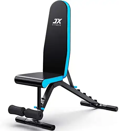 Verstellbare Multifunktions-Hantelbank JX Fitness für das Training zu Hause