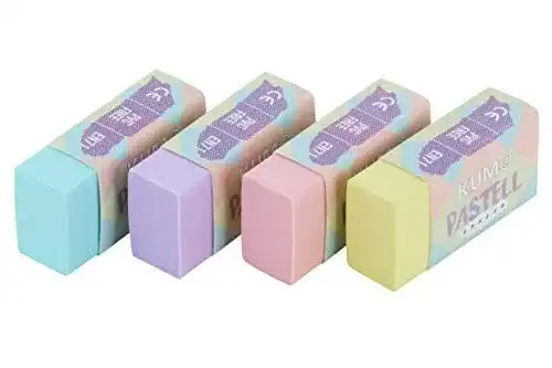 Radiergummi KUM AZ5091010 Set, Pastellfarben, 4 Stück