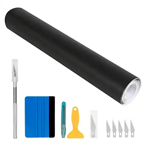 Autofolie Wilktop Schwarz Matt PVC flexibel für Fahrzeuge