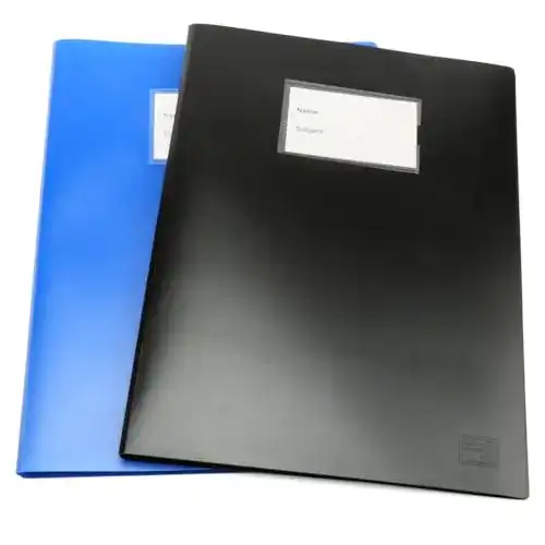 Sammelmappe H&S A4 Präsentationsmappe im Set (2 Stück) in Blau und Schwarz