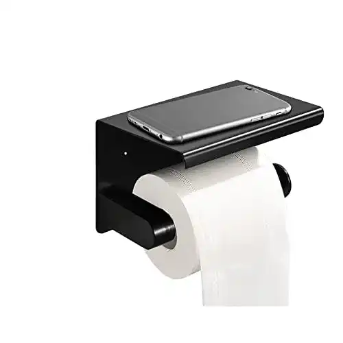 Toilettenpapierhalter ohne Bohren mit Ablage von Geahod