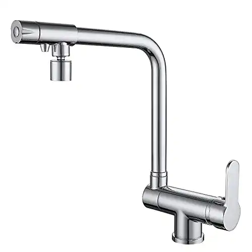 3 Wege Wasserhahn für Vorfenster in der Küche mit Drehfunktion