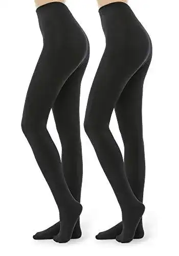 Thermo-Strumpfhosen WAKUNA 2 Paar Fleece gefüttert für Damen