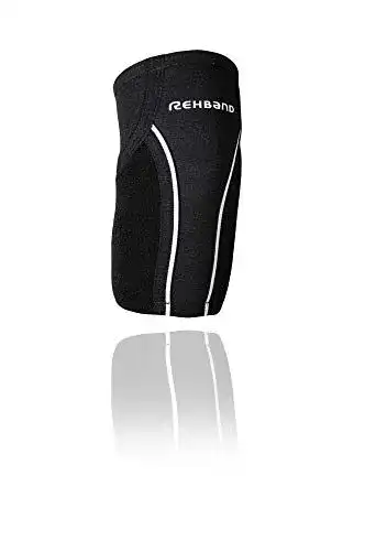 Rehband Ellenbogenbandage 7722 für Herren, grau, Größe XL