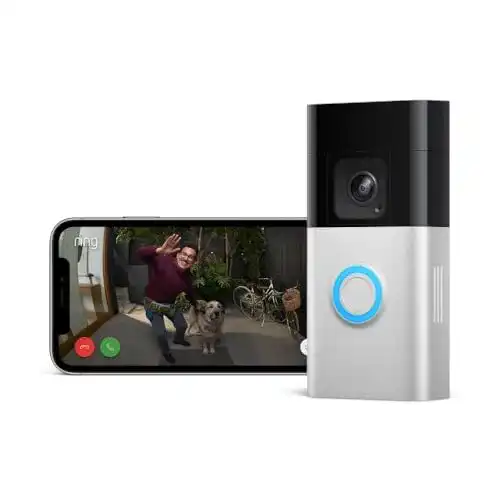 Ring Akku-Videotürklingel Pro Kabellose Sicherheitslösung mit HD-Video
