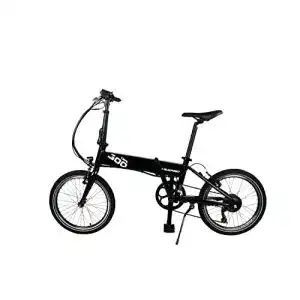 Blaupunkt Carl 300 Falt-E-Bike in Schwarz mit Dot Blue Lenkertasche