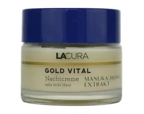Lacura Gold Vital Nachtcreme mit Manuka Honig für sehr reife Haut 50ml
