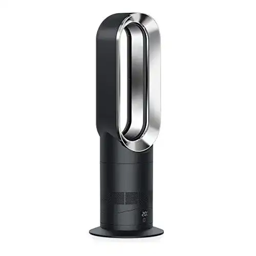 Dyson Ventilator AM09 aus Edelstahl in Schwarz
