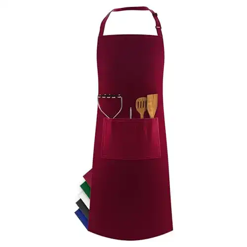 Grillschürze LEFUNDA – Wasserdichte Kochschürze mit Taschen
