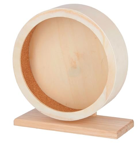 Hamsterrad Kerbl Pet aus Holz mit Korklauffläche, Ø 22 cm