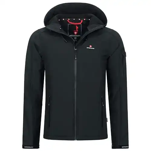 Softshelljacke für Herren Höhenhorn Altus in Midnight Black