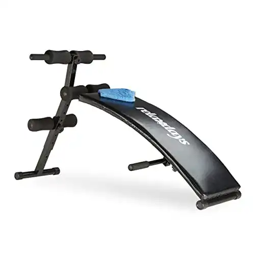 Rückentrainer Relaxdays Sit Up Bank Bauchtrainer klappbar für Zuhause