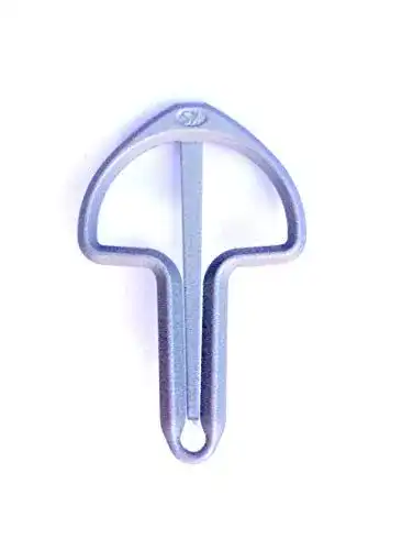 Maultrommel Snorflex 7,25 cm in grau eloxiert