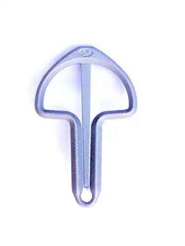 Maultrommel Snorflex 7,25 cm in grau eloxiert