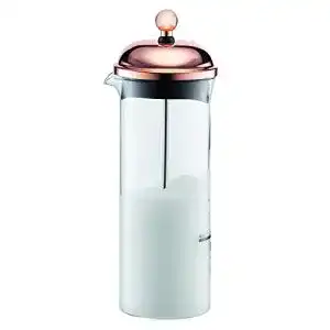 Bodum Milchaufschäumer Chambord (Manuelles Aufschäumen, 0,15 Liter, Kupfer)