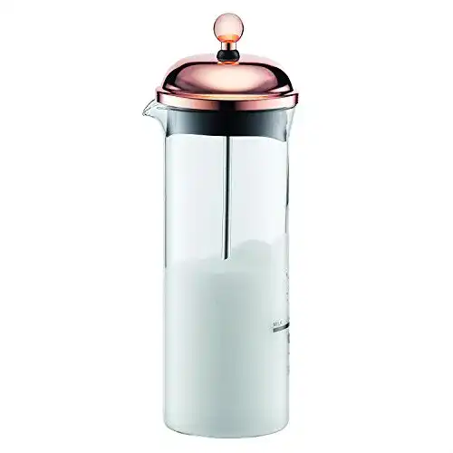 Bodum Milchaufschäumer Chambord (Manuelles Aufschäumen, 0,15 Liter, Kupfer)
