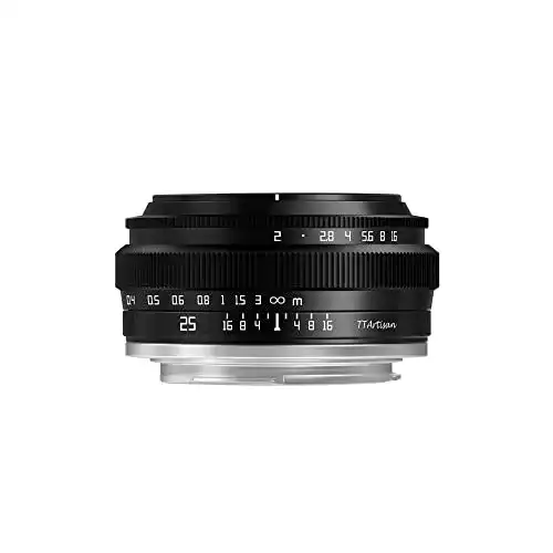 TTArtisan 25mm F2.0 APS-C Objektiv für manuelle Kameras
