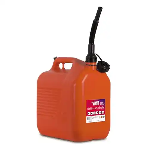 Benzinkanister 20 Liter von Tayg mit Kanüle in Orange