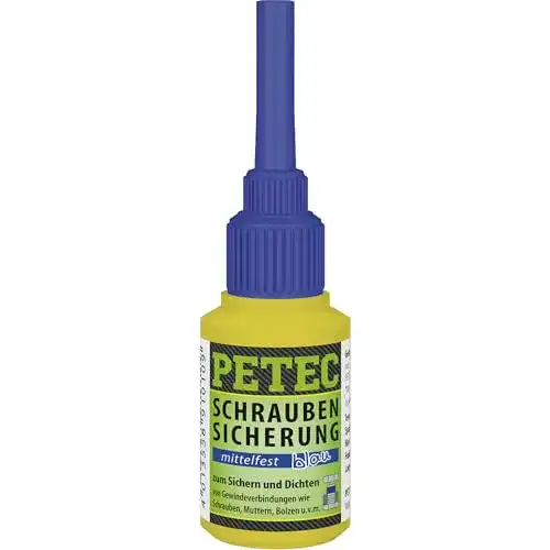 Schraubensicherung Petec mittelfest blau 10g für Schrauben und Gewinde