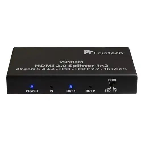 HDMI-Splitter Feintech VSP01201 für 1 auf 2 Ausgänge