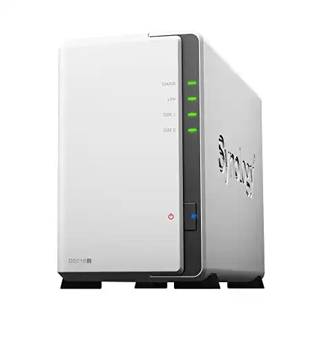 Synology NAS Server DS218J mit 8TB mechanischer Festplatte