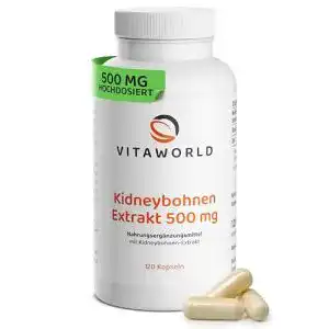 Kohlenhydratblocker Vita World Kidney Bohnen Extrakt 500 mg