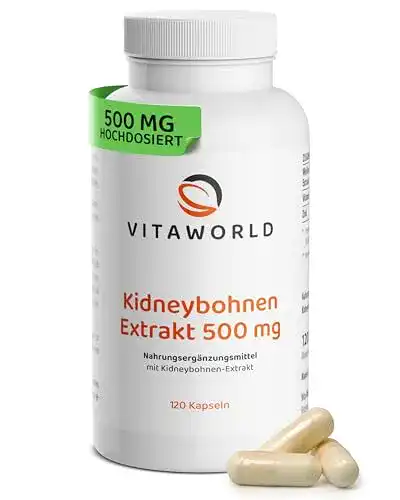 Kohlenhydratblocker Vita World Kidney Bohnen Extrakt 500 mg