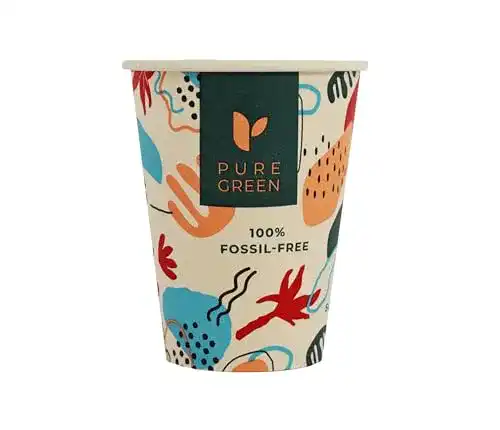 Coffee-To-Go-Becher aus Zuckerrohr PG EcoAmour 240ml, 50 Stück