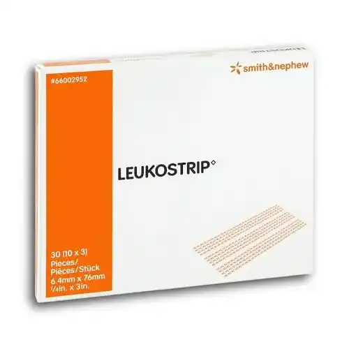 Klammerpflaster Leukostrip Wundnahtstreifen 10×3 Streifen (6,4 x 76 mm)
