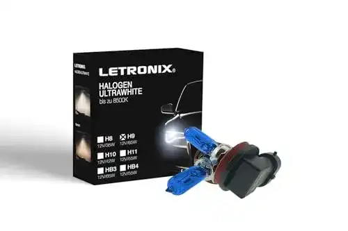 H9 Halogen Auto Lampen 12V 8500K Kalt Weiß von Letronix