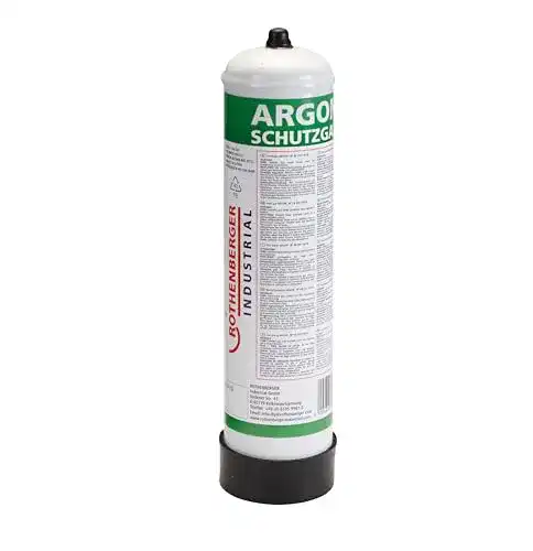 Rothenberger Industrial Schutzgasflasche 100% Argon Einwegflasche (950 ml, 60 bar)