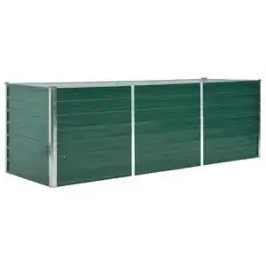 Hochbeet vidaXL aus verzinktem Stahl 240 x 80 x 77 cm für Garten und Terrasse