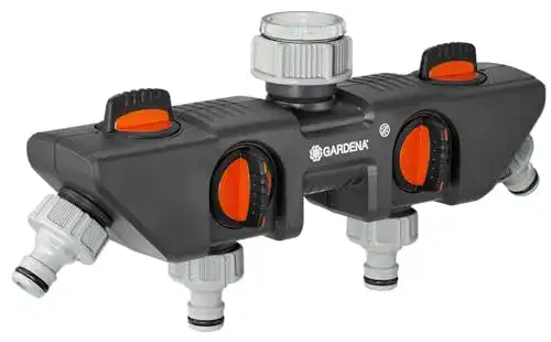 Wasserverteiler Gardena 4-Wege-Verteiler für bis zu 4 Geräte