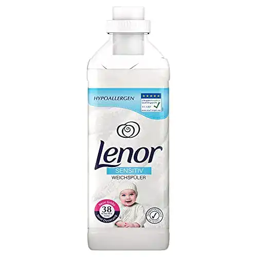 Lenor Weichspüler Flauschige Wäsche, 38 Waschladungen, Sensitiv