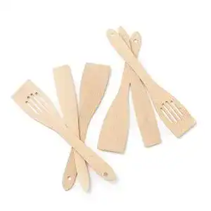 Pfannenwender Set aus Holz Tuuli, 6-teilig, Buchenholz, 30 cm