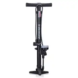 Dunlop Fahrradpumpe Standpumpe mit analogem Manometer