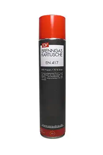 Brenngas Kartusche 600ml EN417 für Camping und Gasgeräte