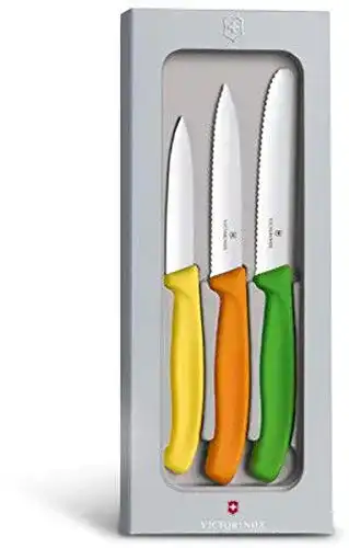 Victorinox Swiss Classic Küchenmesser Set 3-teilig mit geradem Schliff