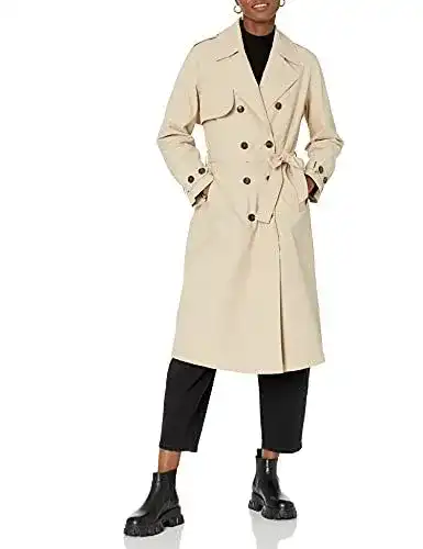 Trenchcoat Damen The Drop Noa in Hummus, Größe S