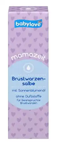 Brustwarzensalbe Babylove Mamazeit 30 ml für empfindliche Haut